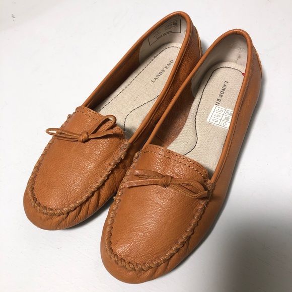 LANDS’ END Women Leather Women’s flat  7M - Picture 8 of 8